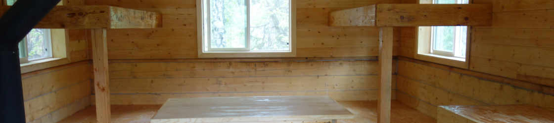 Interior of Public Use Cabin
